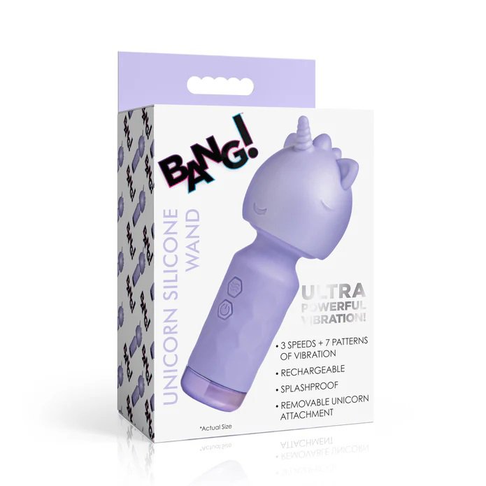 XtlJe94s.jpg Unicorn Silicone Wand - Lavender - Image 1