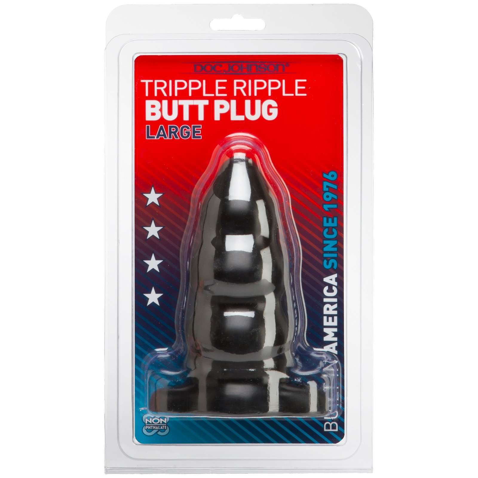 YtAuGRyxOHYfknUmV3HYXtprbSZ6yhFK.jpg Triple Ripple Butt Plug - Large -Black - Image 1