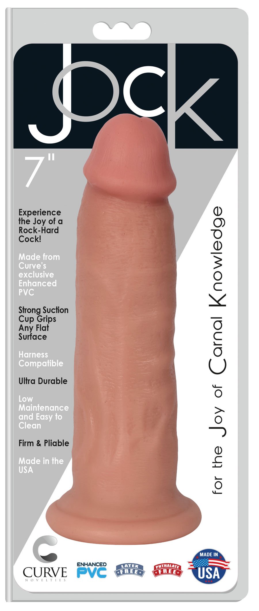 CN-09-0429-11 Chocolate 6" Jock 7 Inch Dong - Vanilla - Image 1