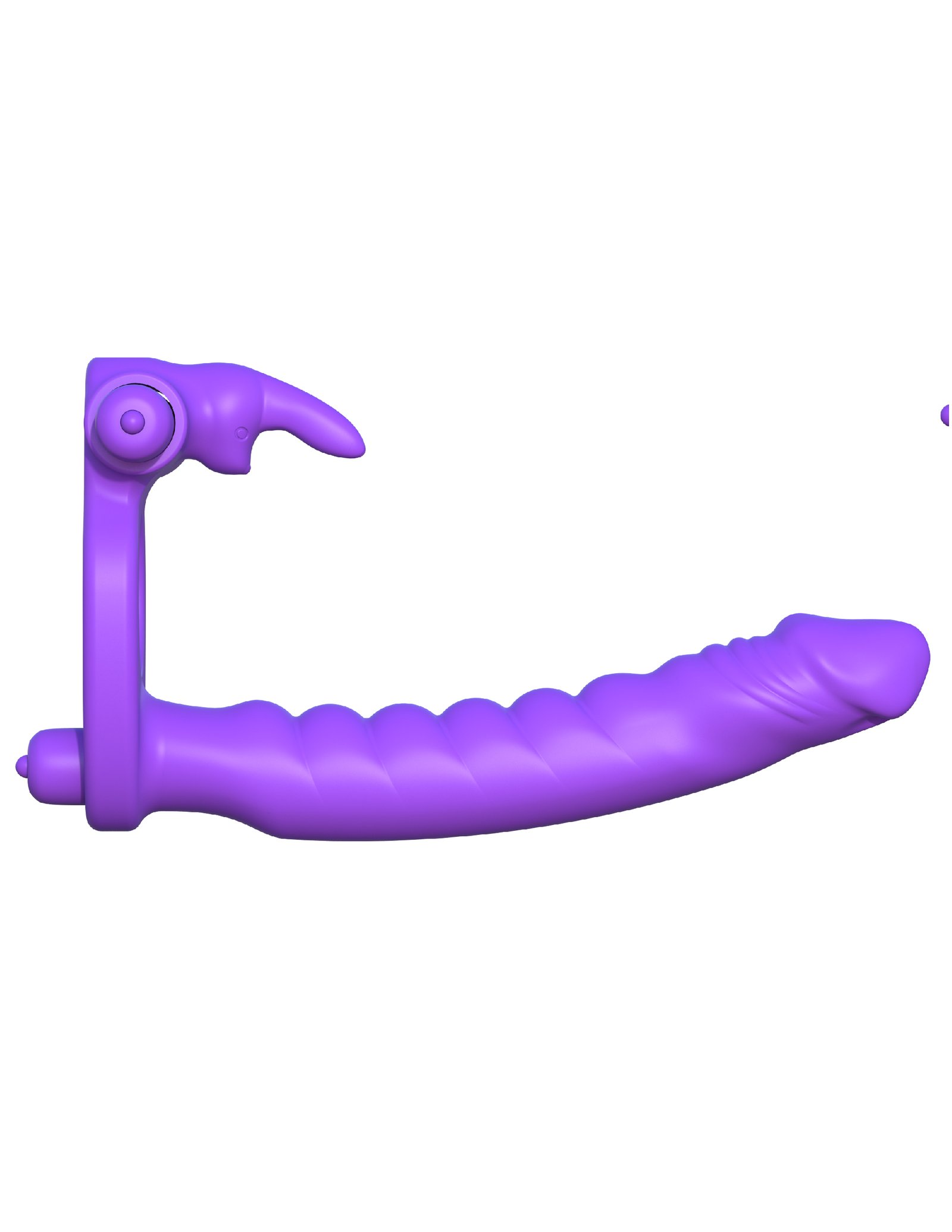 ZRtG80rZFd8luglfeHMuXKbs8wP5GOqc.jpg Fantasy C-Ringz Silicone Double Penetrator Rabbit - Purple - Image 1