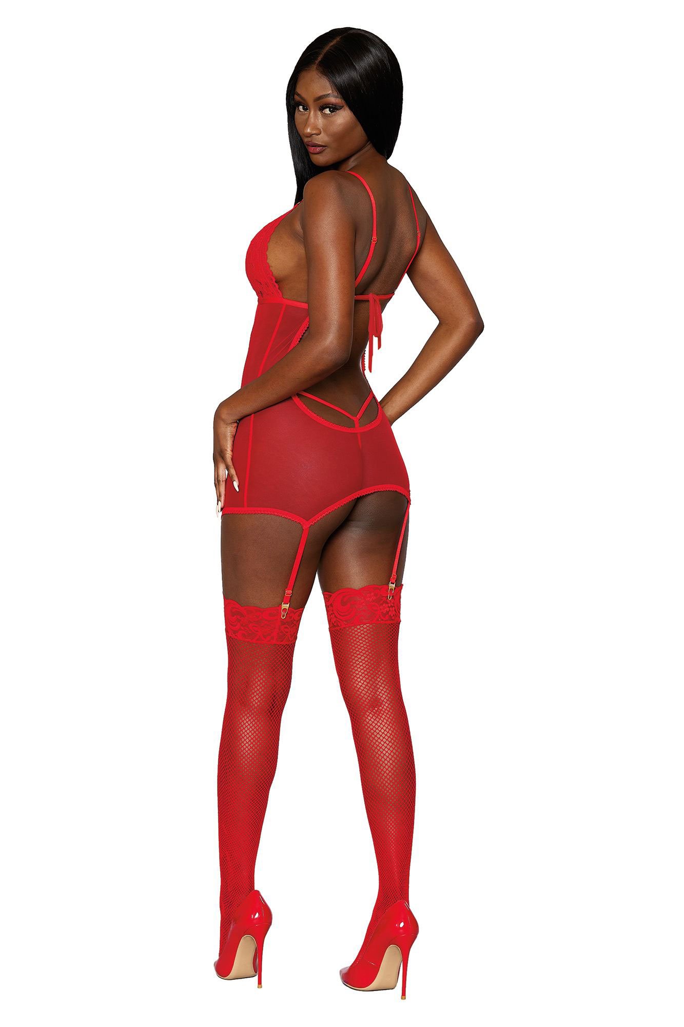 aMYwECpKoDEmtaqvR0ErjBcJmHhiWj0g.jpg Garter Slip and G-String - One Size - Lipstick Red - Image 1