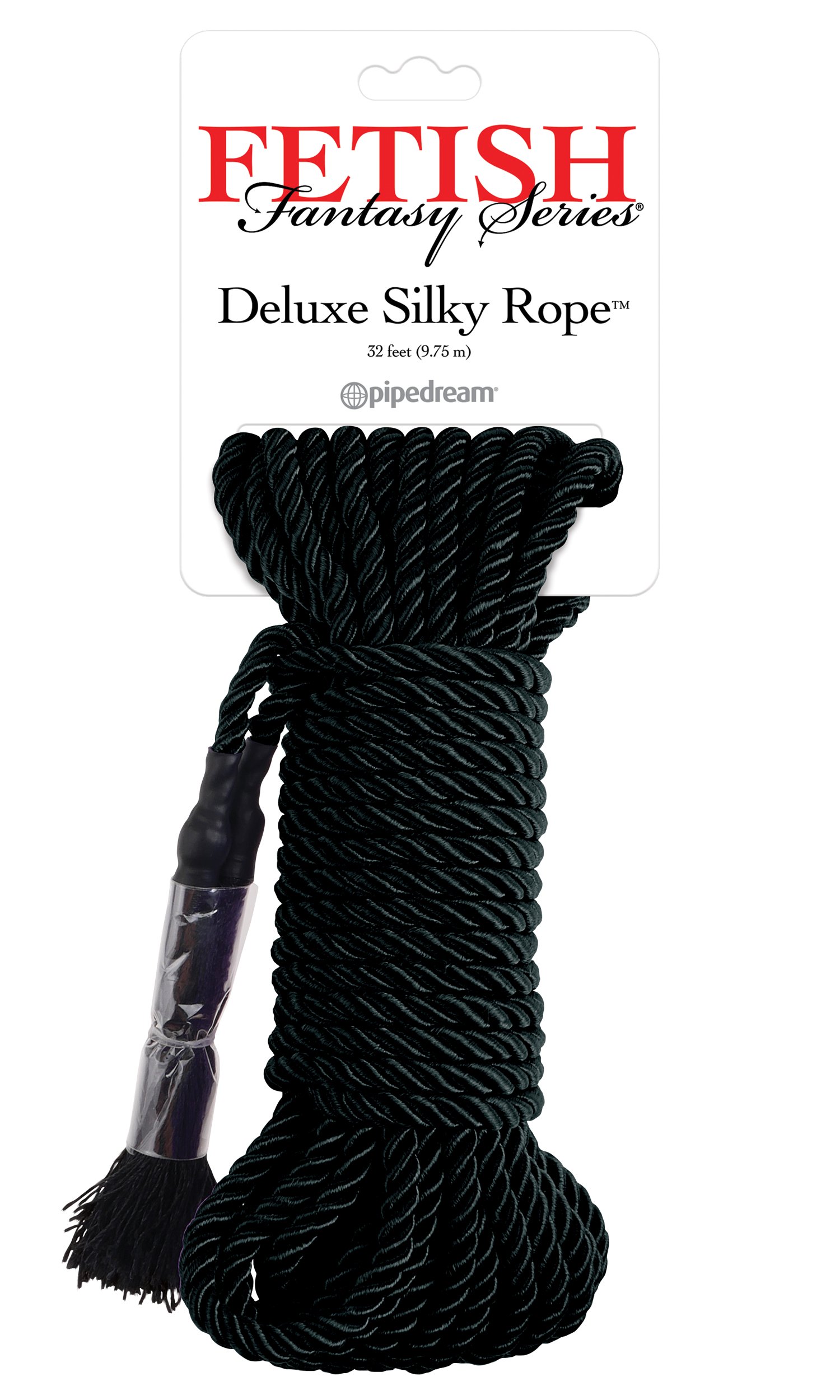 ac61072906ba1a8cbd62115a530f25d7.jpg Fetish Fantasy Series Deluxe Silky Rope - Black - Image 1