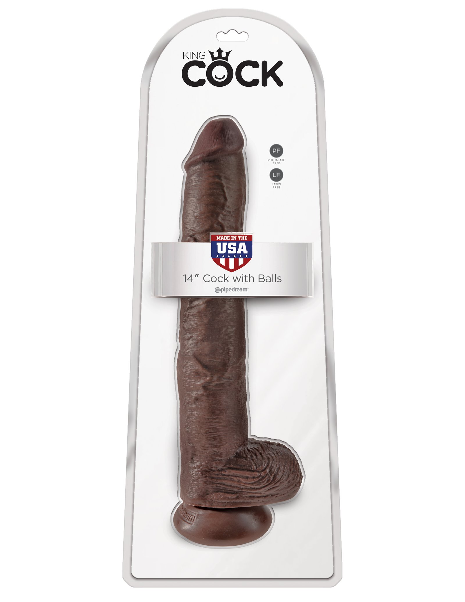 ahVaFfNiXZZMhPREW0GYKx9X250aL8AX.jpg King Cock 14 Inch Cock With Balls - Brown - Image 1