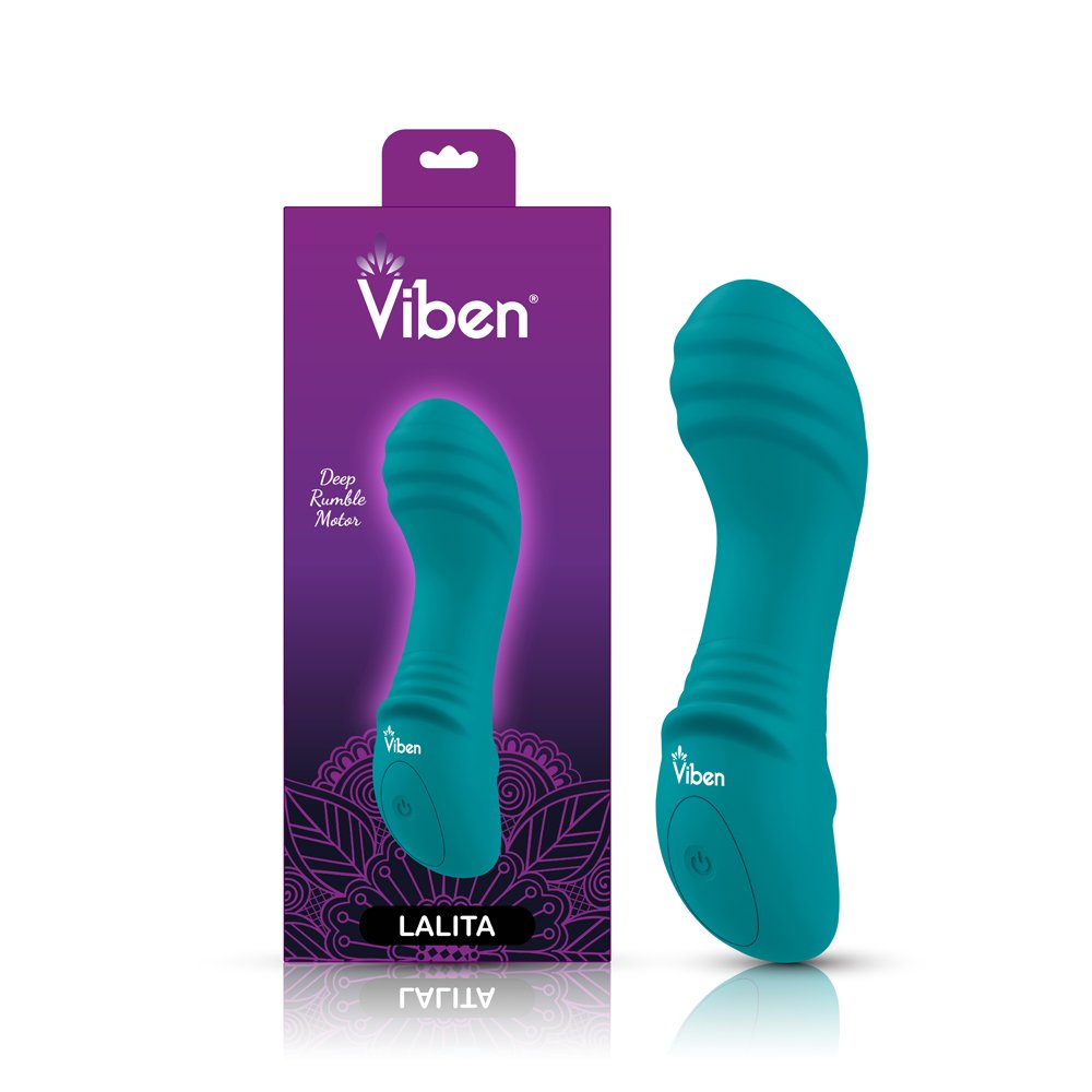 b76OLHSt.jpg Lalita Mini Pleasure Ridges G-Spot Vibe - Ocean - Image 1