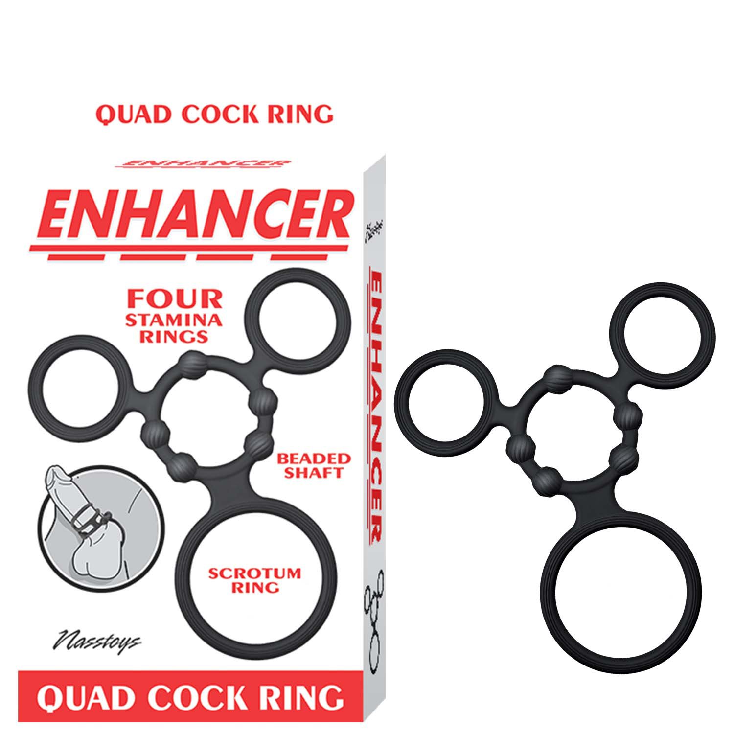 cy6Bda58.jpg Enhancer Quad Cockring - Black - Image 1