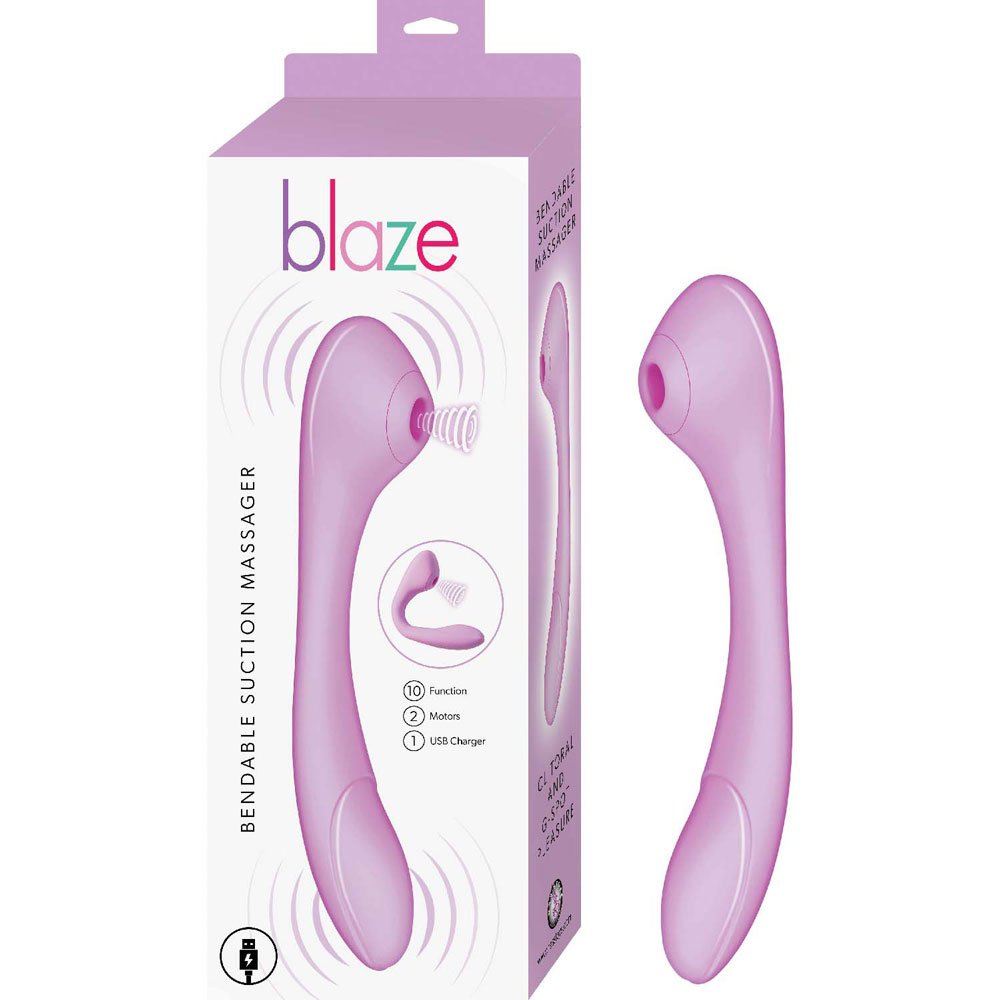 dBDU1NeHgmYZqjhbrUJFTSio2lQyADsA.jpg Blaze Bendable Suction Massager - Lavender - Image 1