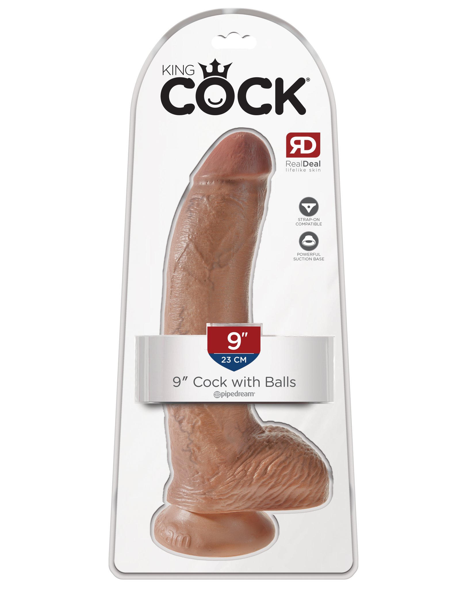 dptHYOy9N5sNyYEqlSGBGAy0NbKkYaR9.jpg King Cock 9 Inch Cock With Balls - Tan - Image 1