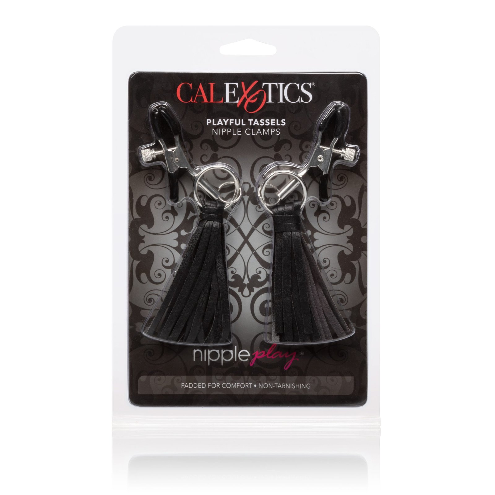 ezOWyIWdDtXwxGIXOqGGnghTLqUZGah5.jpg Nipple Play Playful Tassels Nipple Clamps - Black - Image 1