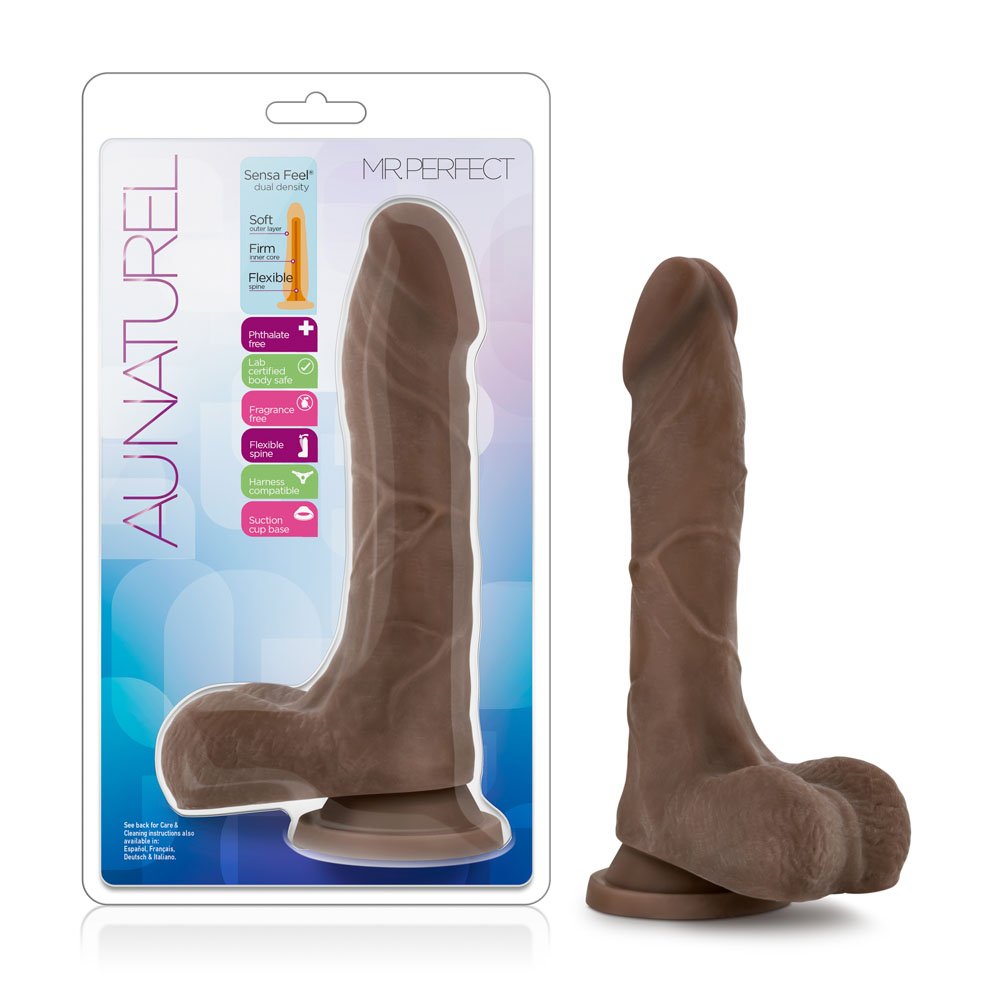 www.blushnovelties.com Au Naturel - Mister Perfect - Chocolate - Image 1