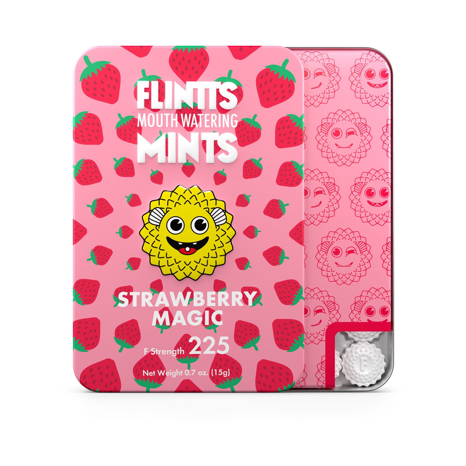 flkREyGQJAoYt9QtWSxD8Tz7u6YXqnkF.jpg Flintts Mouth Watering Mints Strawberry Magic - F-Strength 225 - Image 1