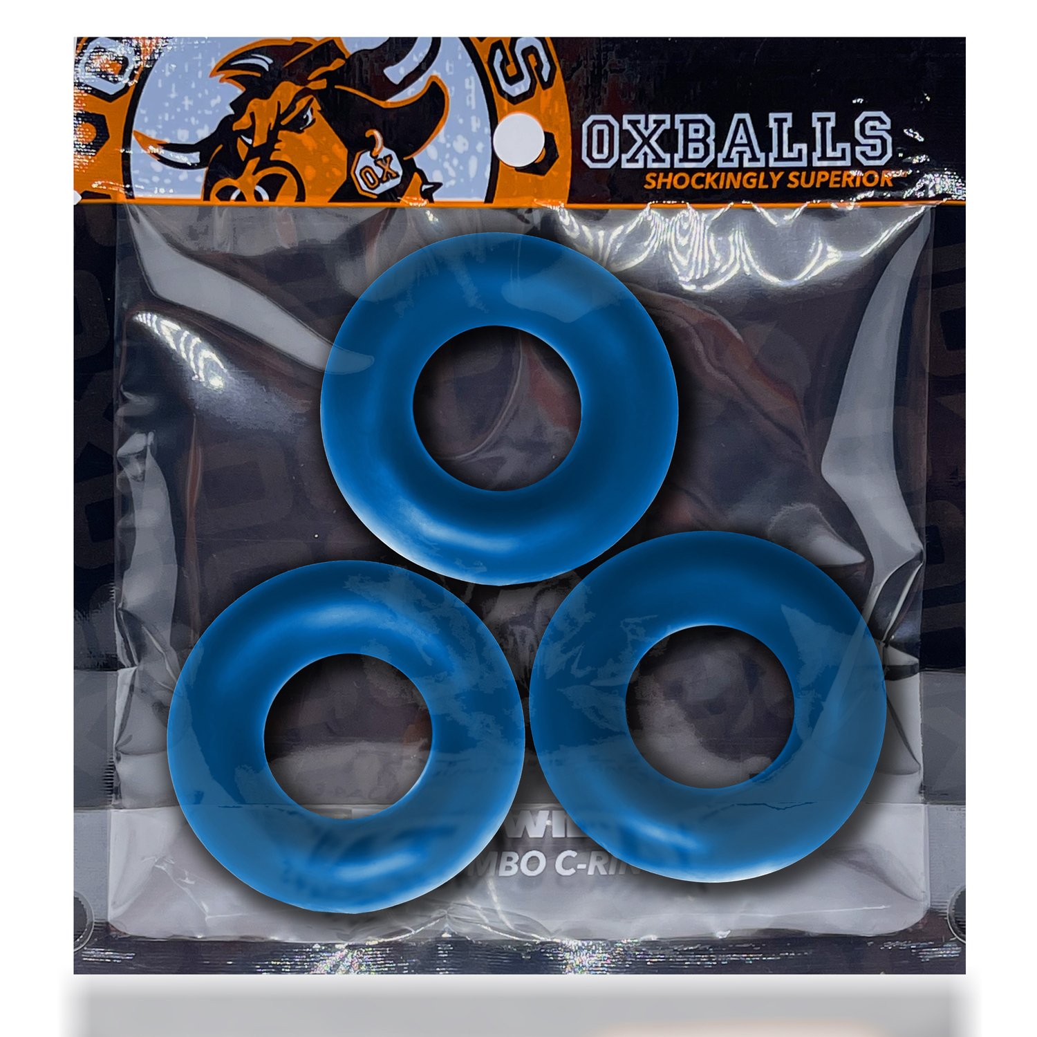 fsIp2yqfubwIHcoUhXPSdstyjWHPNBuW.jpg Fat Willy 3-Pack Jumbo C-Rings - Space Blue - Image 1