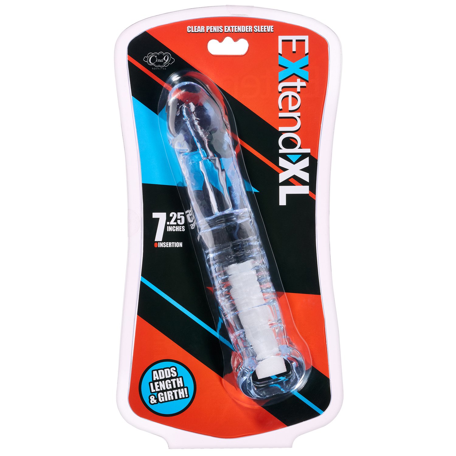 fv6L5BVlN7BpelXp8XcsHOvJejqo4reO.jpg Extend XL Penis Sleeve 7.25" - Clear - Image 1