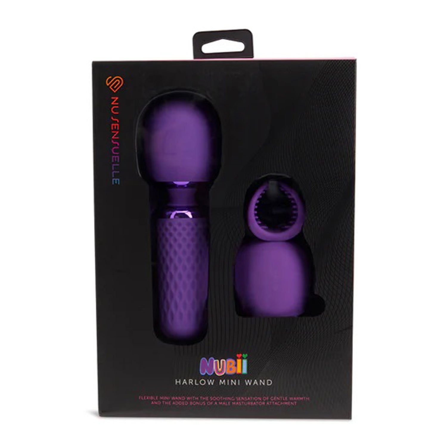 gJkun9qY5CA1jMf1qagVf7lqC402C5pJ.jpg Nu Sensuelle Nubii Harlow Mini Wand - Purple - Image 1