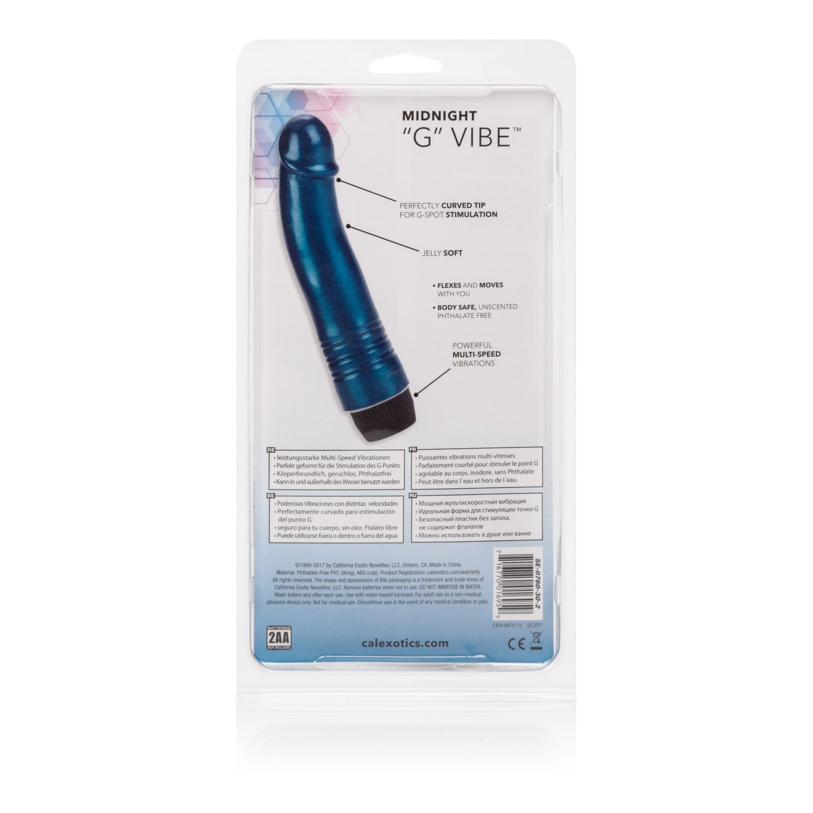 grEXG42vUu855Hv4yGR0QFzzZdXKjOKG.jpg Midnight G Spot Vibrator 6.75 Inches - Image 1
