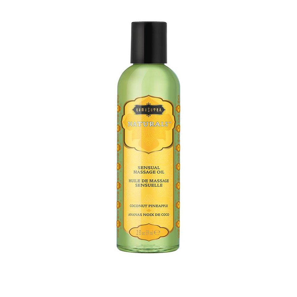 hjUQnxAQBoYC09ckHpRo76ZauetG0XQW.jpg Naturals Massage Oil - Coconut Pineapple - 2 Fl Oz (59 ml) - Image 1