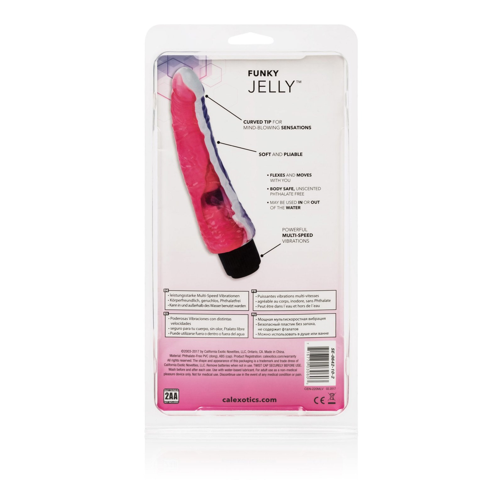 iSaUImDJEW0LXUnIM20jqklgMKK1djM7.jpg Funky Jelly Vibe 7.5 Inches - Pink/purple - Image 1