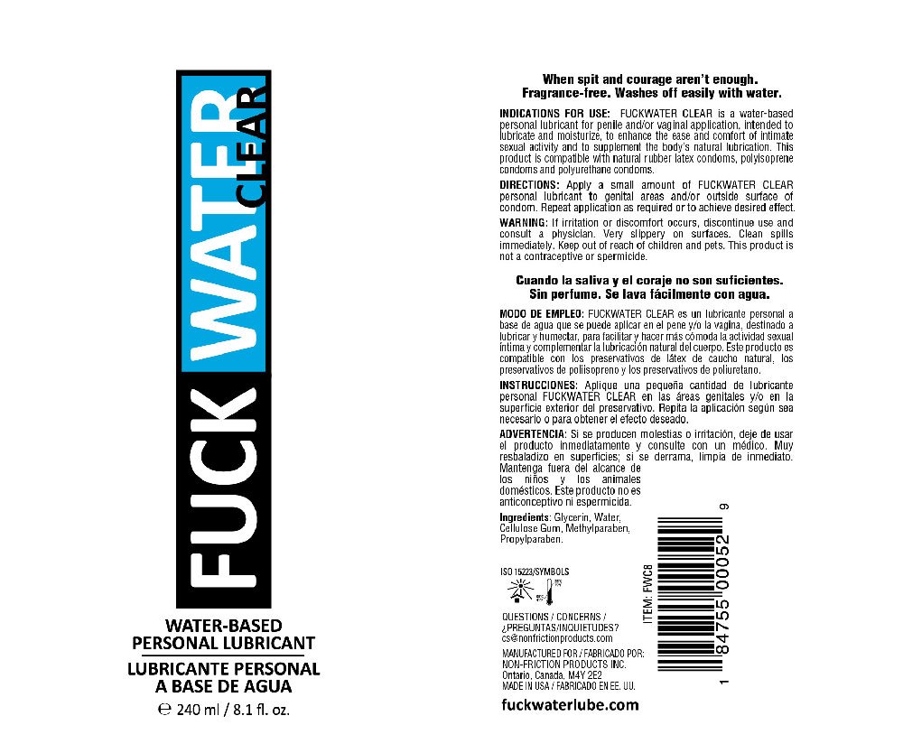 ilW20Hrg.jpg Fuck Water Clear 8.1oz Water Based Lubricant - Image 1