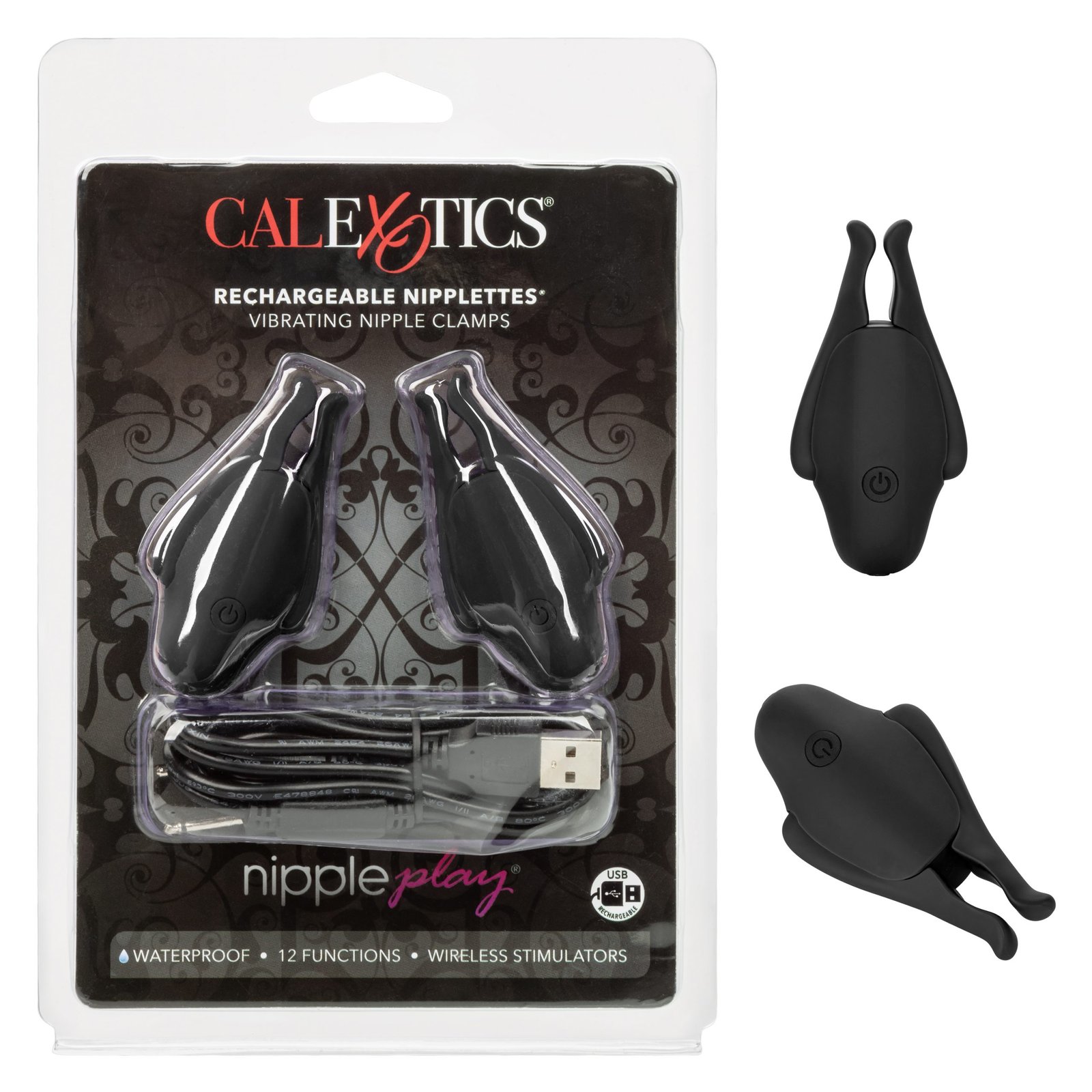 k0keS1IkjBhjOP0Iaz1ZNJJmctvGOFHh.jpg Nipple Play Rechargeable Nipplettes - Black - Image 1