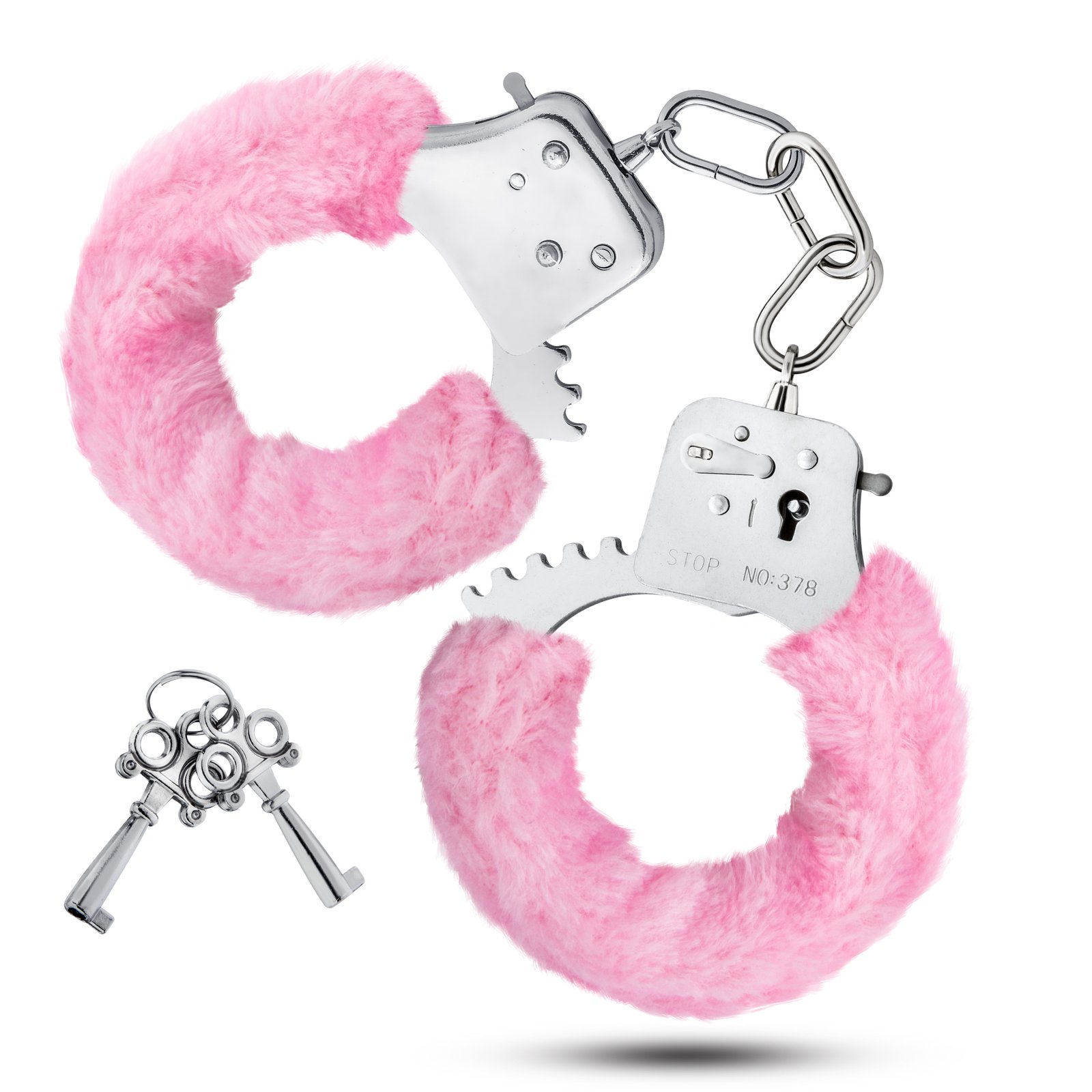 www.blushnovelties.com Temptasia Cuffs - Pink - Image 1