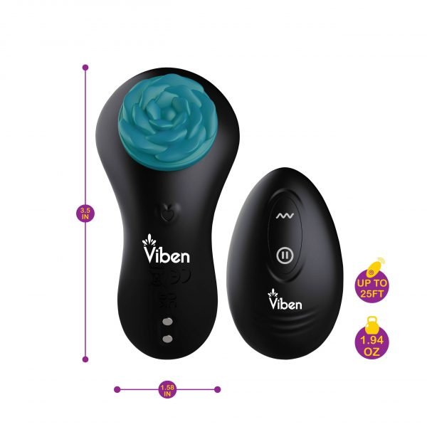 Secret Seduction Remote Panty Vibe - Black/ocean