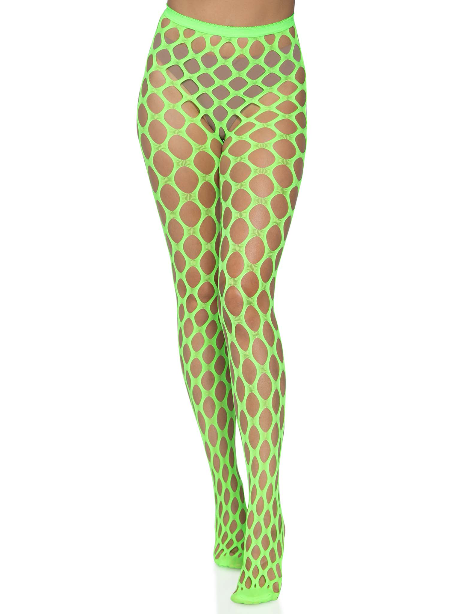 nVckTs8FHAaUi388YwoCBBxmACo22bUN.png Jumbo Pothole Net Tights - Neon Green - One Size - Image 1
