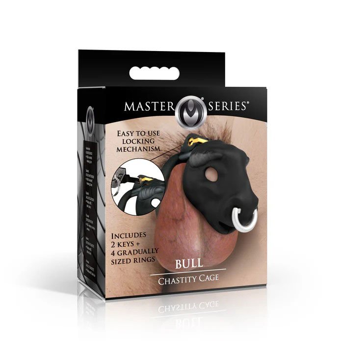 nWsHHCZp.jpg Bull Chastity Cage - Black - Image 1