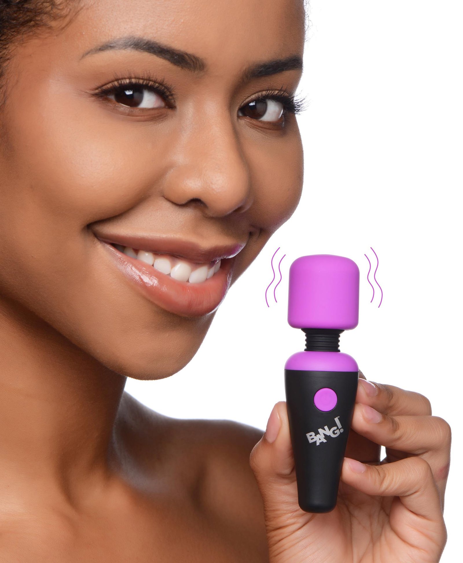 pHGAJhpkLdUJJC1ZlEfyKUhj9c3qCJz5.jpg Bang - 10x Vibrating Mini Silicone Wand - Purple - Image 1
