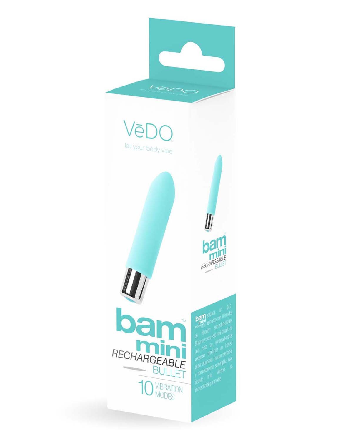 ptZjHJcP34L3dCVQTt3xyDKkjt6SFIzo.jpg Bam Mini Rechargeable Bullet Vibe - Turquoise - Image 1