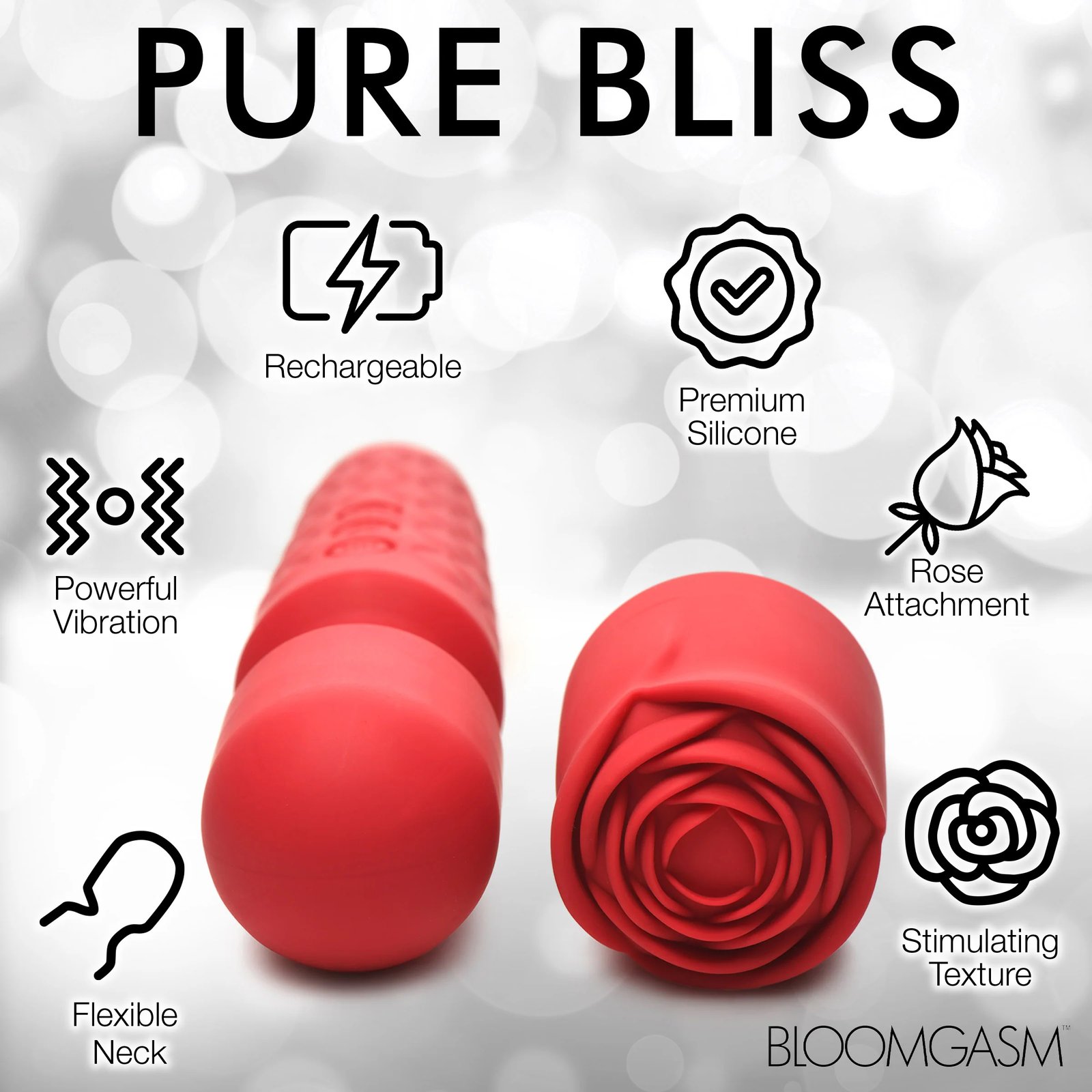qUDGSfsma5K0YkhrGFshT5mhcYnxWBaB.jpg Pleasure Rose 10x Silicone Wand With Rose Attachment - Red - Image 1