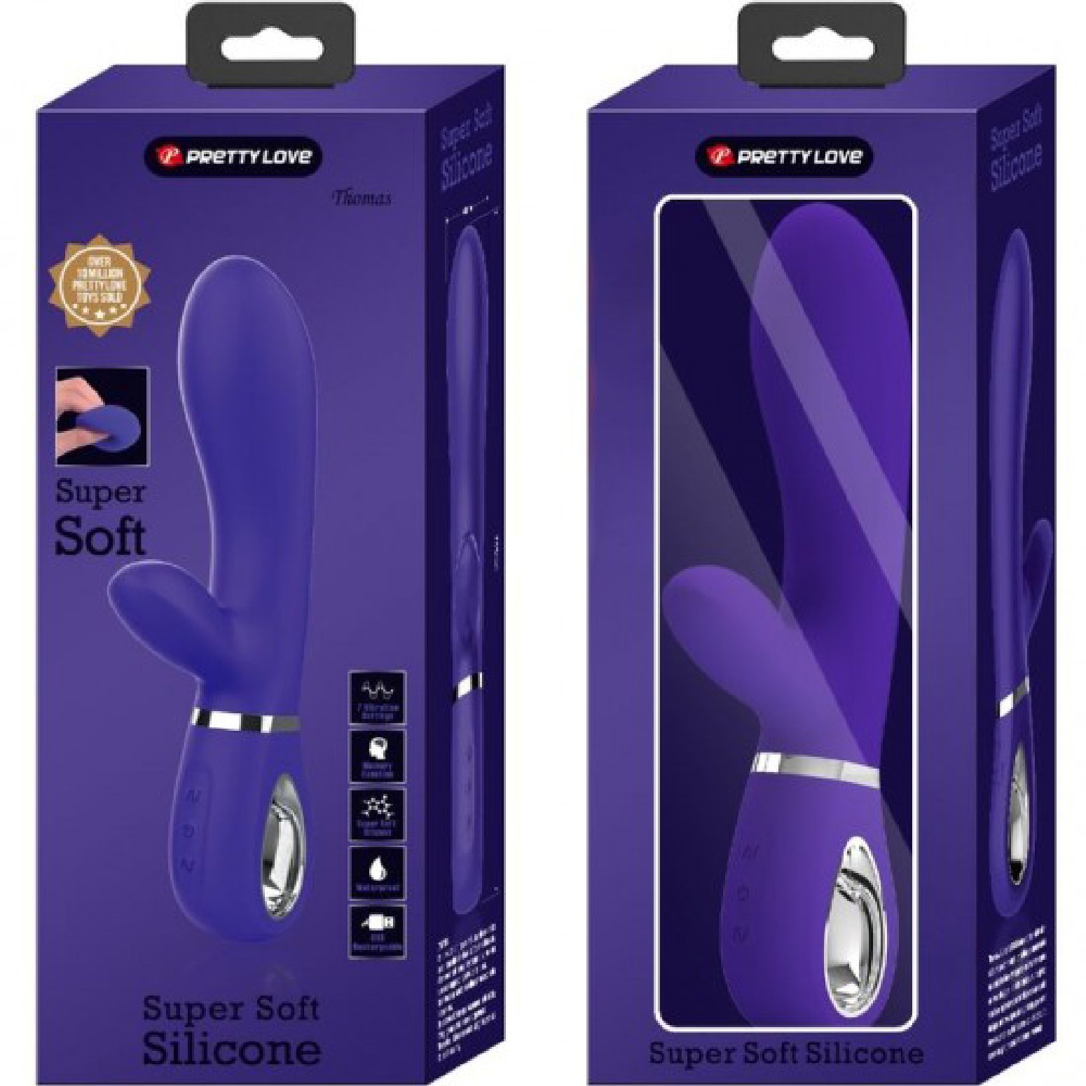 r1mTdy4yLGsLeCHKuo3vcoTUToHYwk3S.jpg Thomas Super Soft Silicone Rabbit Vibrator - Purple - Image 1