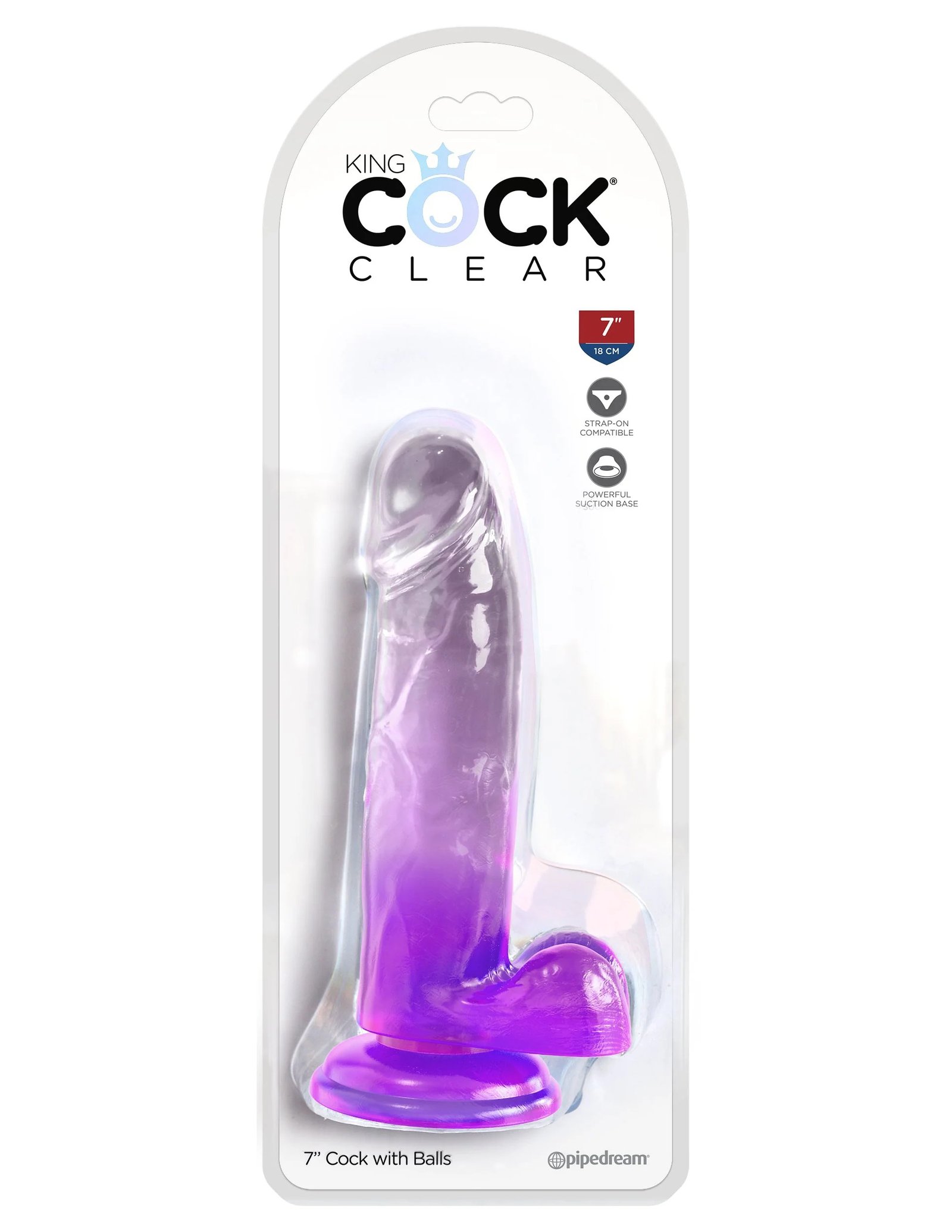 rodaKwXJ9x2aO9b1WUfB3gYuQA0uCJKA.jpg King Cock Clear 7 Inch With Balls - Purple - Image 1