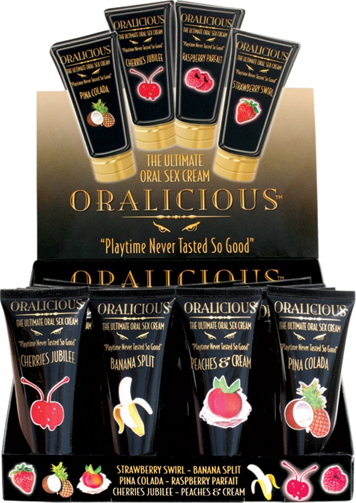 tAT7wKWkABK2guwp7dbAibMEm8W0GuRF.jpg Oralicious - 24 Piece P.O.P. Display - 2 Fl. Oz. Tubes - Assorted Flavors - Image 1