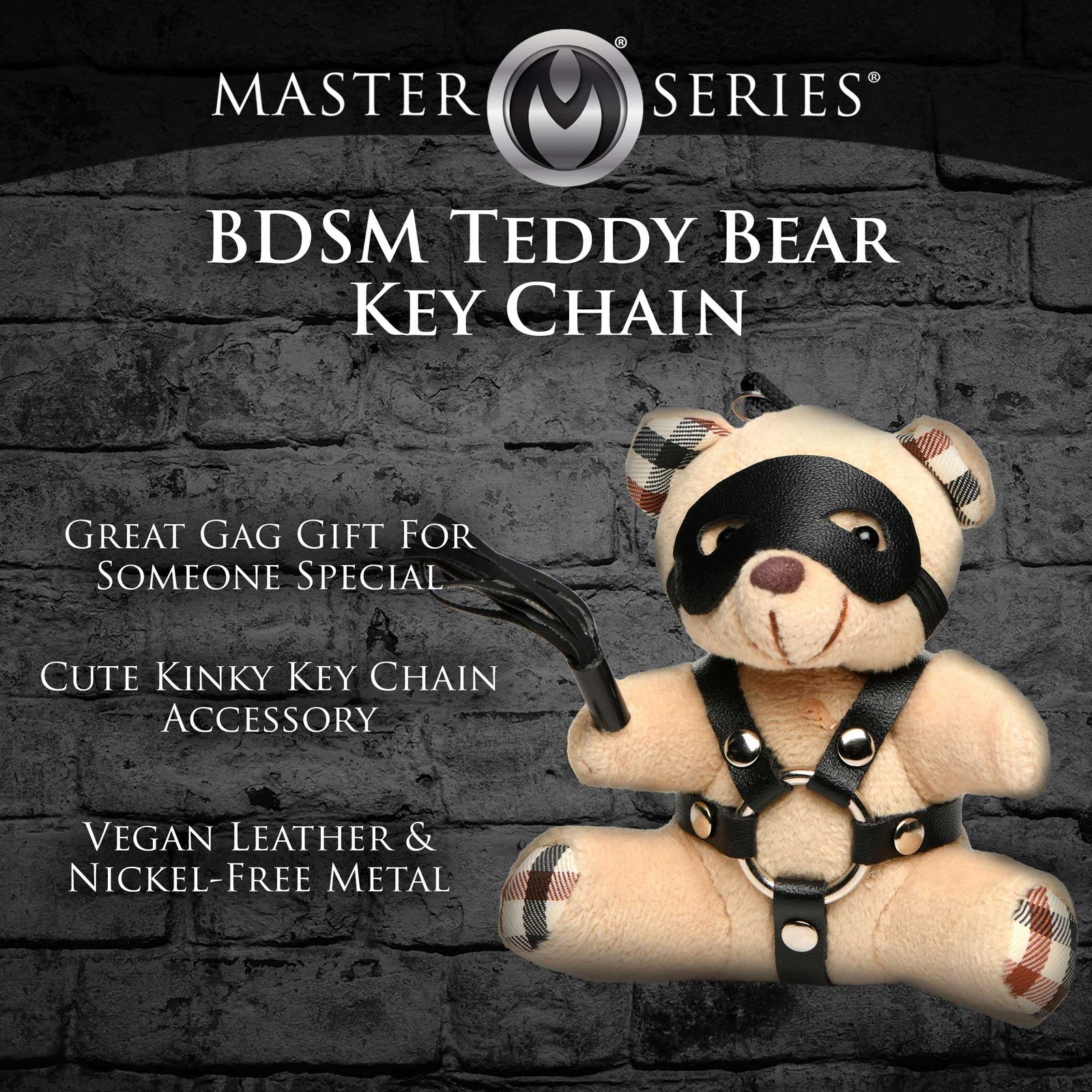 tBCcXd6D4FsgeHJktnCk32Mn351aoaaE.jpg BDSM Teddy Bear Keychain - Image 1
