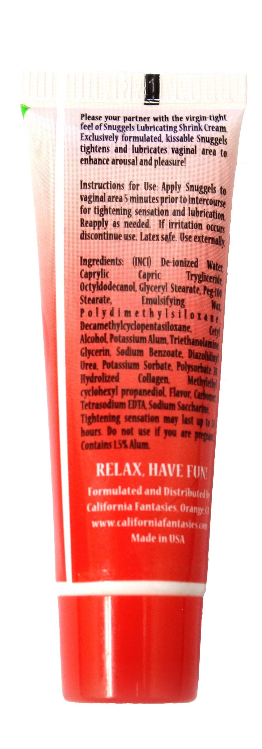 tQEeJYDTMMA1o8inofs3r9CDkLx7dhWB.jpg Snuggels - Lubricating Shrink Cream - Cherry - 0.42 Oz. Tube - Each - Image 1