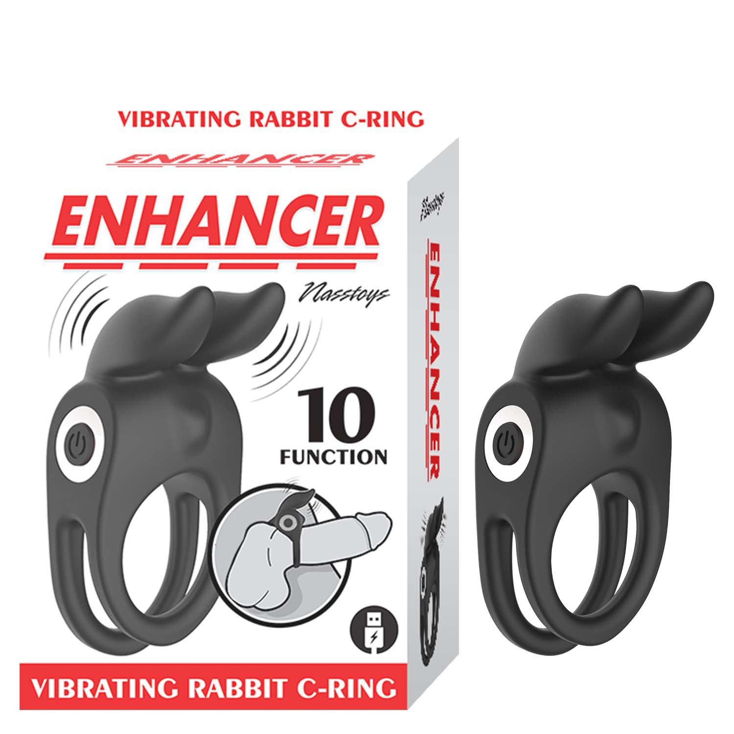 tr2bH0JG.jpg Enhancer Vibrating Rabbit C-Ring - Black - Image 1
