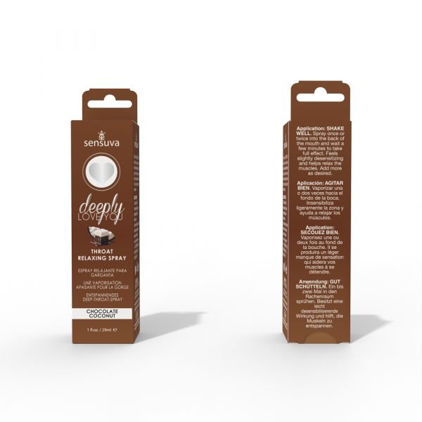Deeply Love You Throat Relaxing Spray - Chocolate Coconut - 1 Fl. Oz.
