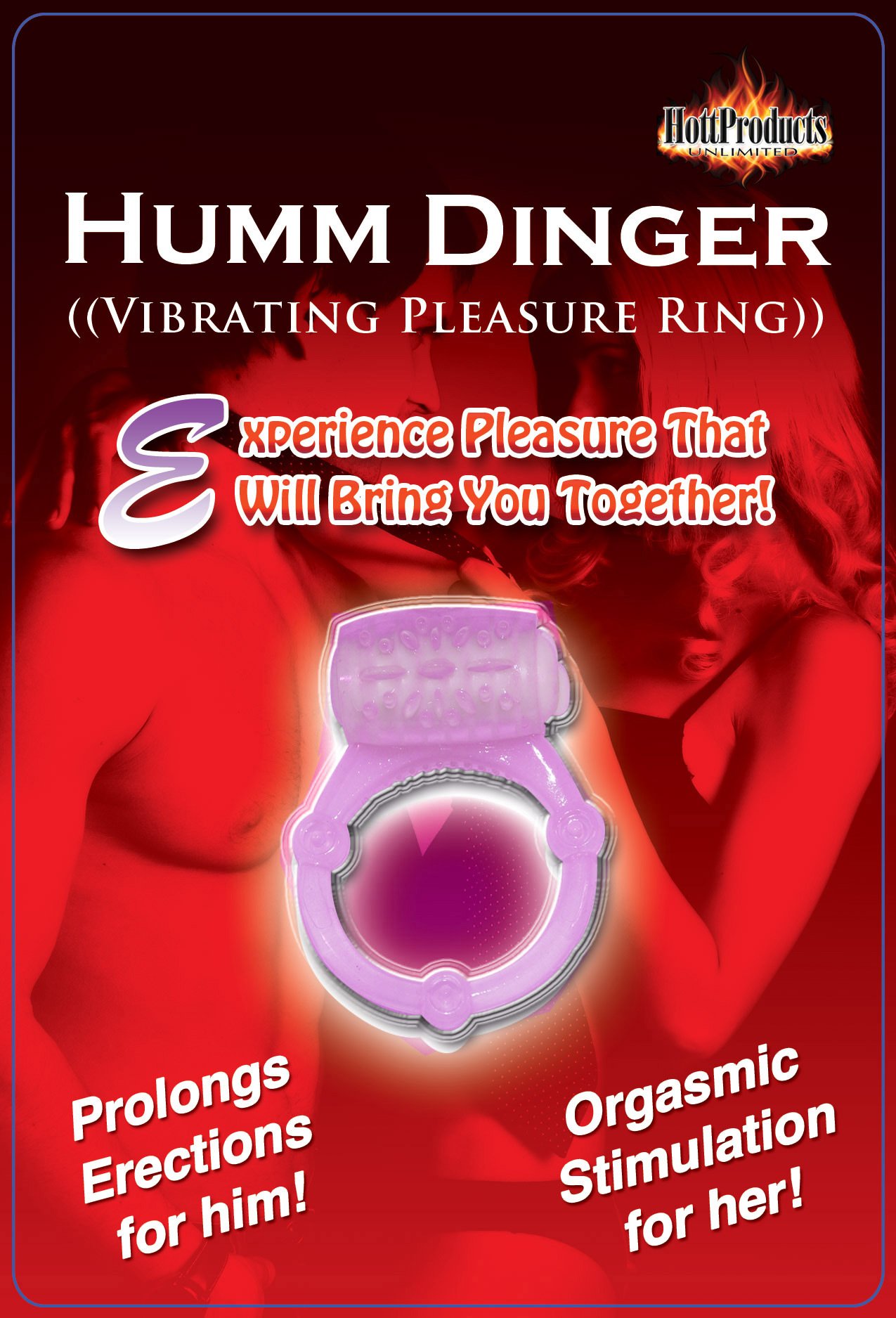 unBPpJ1HfOlxOzipVatecIEGlutub9VZ.jpg Humm Dinger Vibrating Penis Ring Clitoral Stiimulator - Purple - Image 1