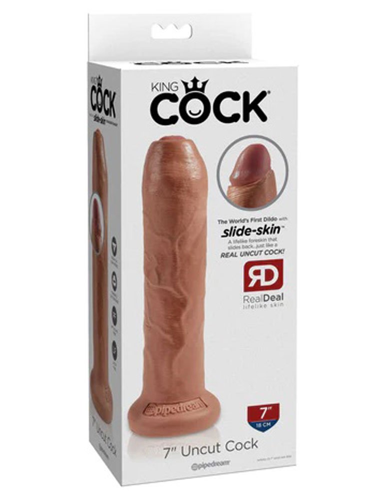 uw5qcHdAin7l8kHGOdUOYl0I46V4bsd9.jpg King Cock 7 Inch Uncut - Tan - Image 1