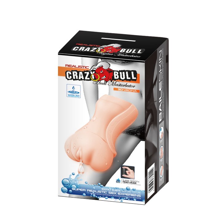 v6MC2jGKpGWBg43EtcxzDunLBZ8386jc.jpg Crazy Bull No Lube Masturbator Sleeve - Realistic Pussy Skin-Like Texture - Image 1