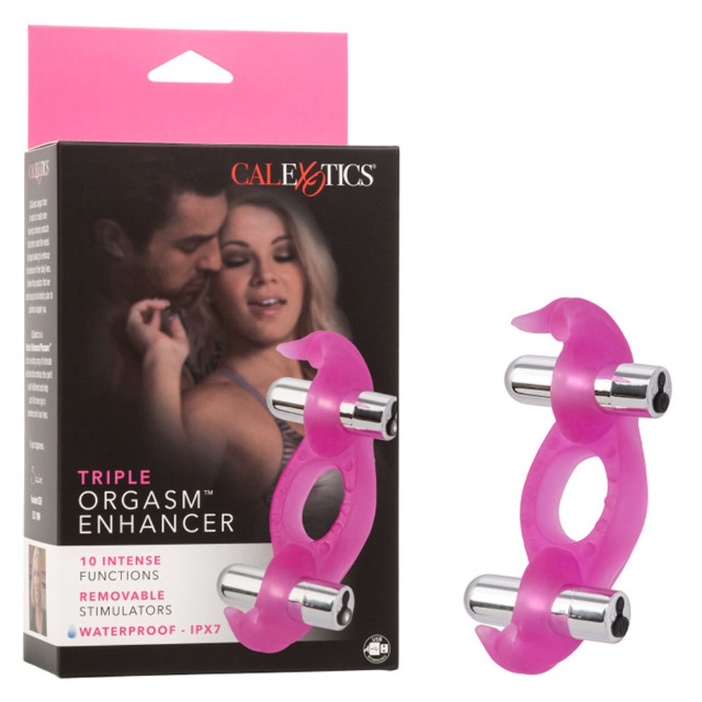 wdzhrGoE.jpg Silicone Triple Orgasm Erection Enhancer Pink Rechargeable - Image 1