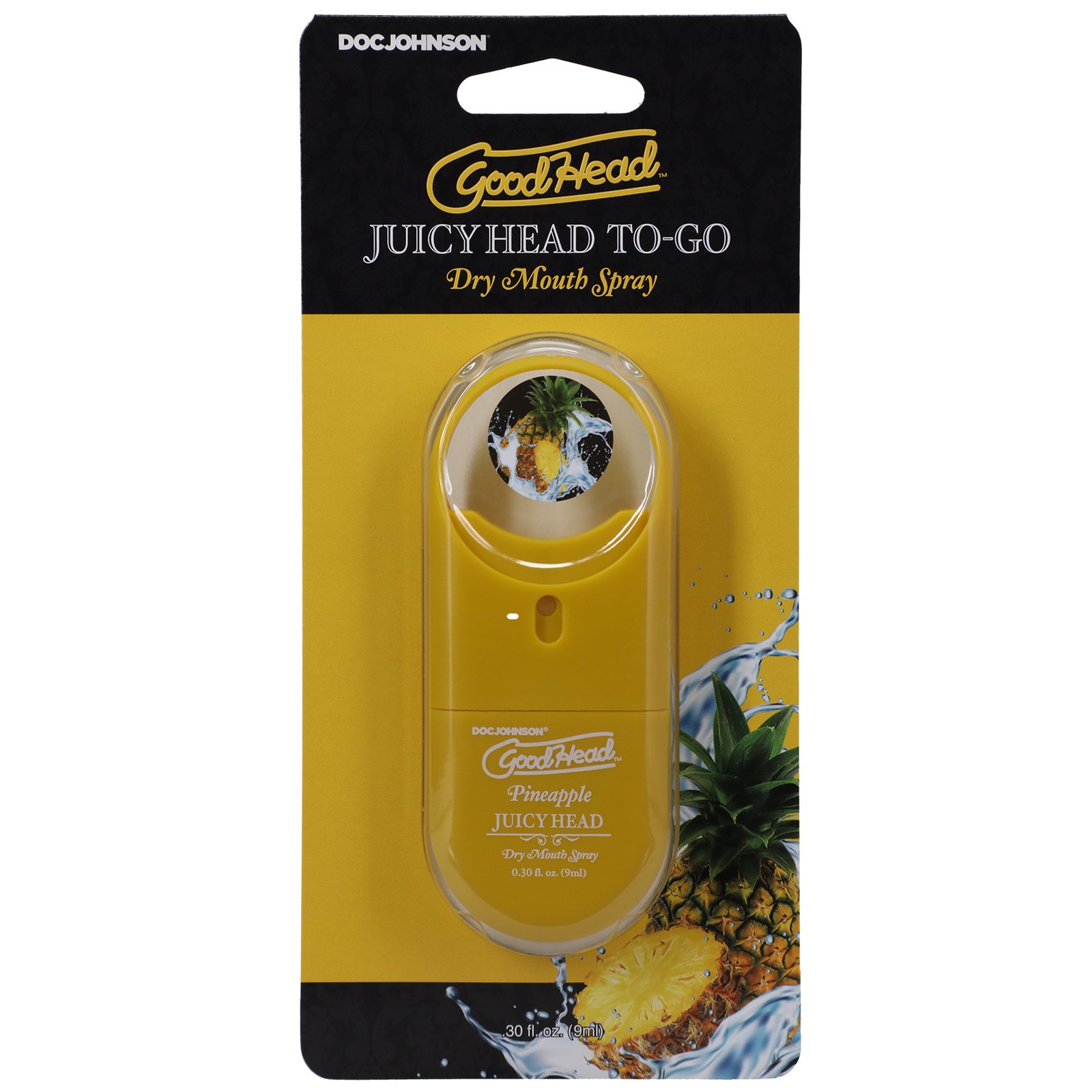 xfthQ1R7ZpBTwWQEZAKIUxfqRhMHfbNn.jpg Goodhead - Juicy Head Dry Mouth Spray to-Go .30 Fl - Pineapple - Image 1