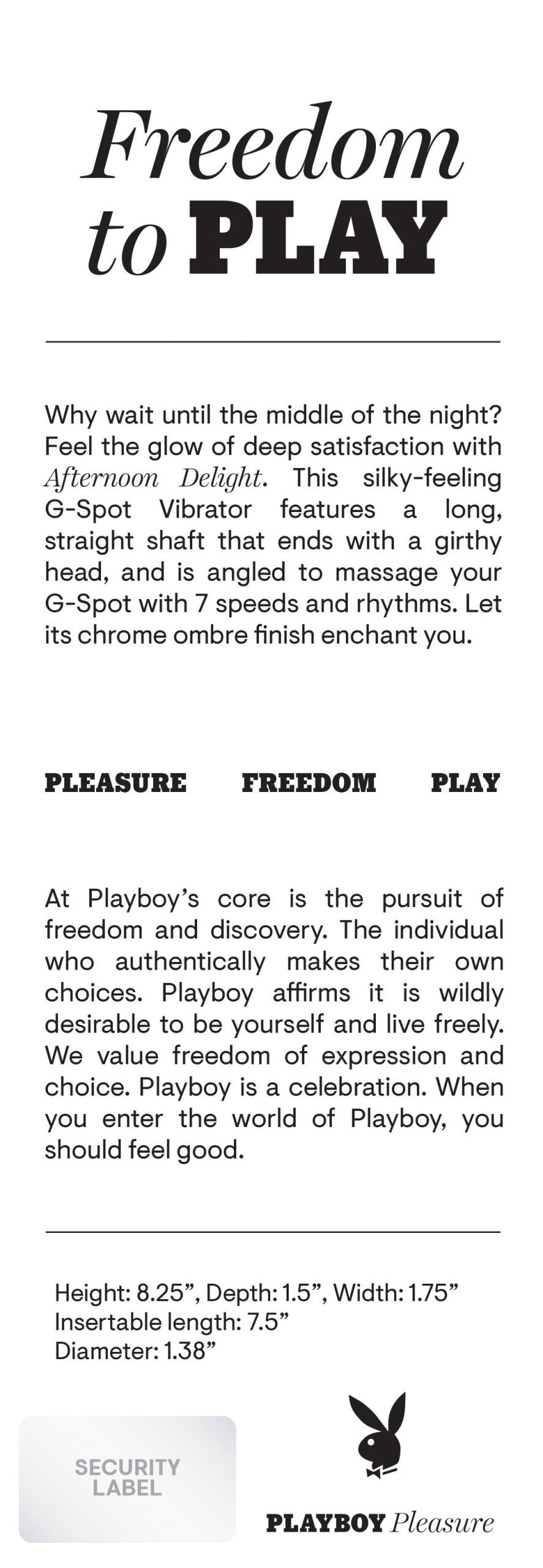 yRGaHnecqTcByQEG409nd142EdDrZf2x.jpg Playboy Pleasure - Afternoon Delight - G-Spot Vibrator - Ombre - Image 1