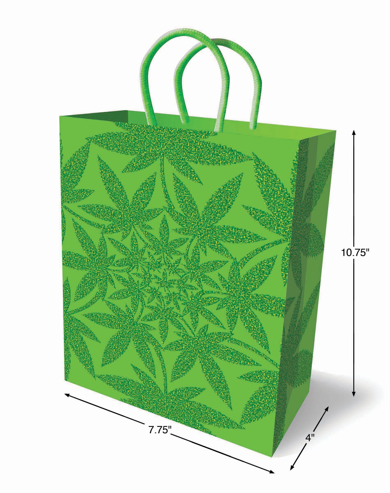 yn4WTaBcsLJbNuZcwM96L56EhuOKYT2W.jpg Glitter Ganja Gift Bag - Green - Image 1