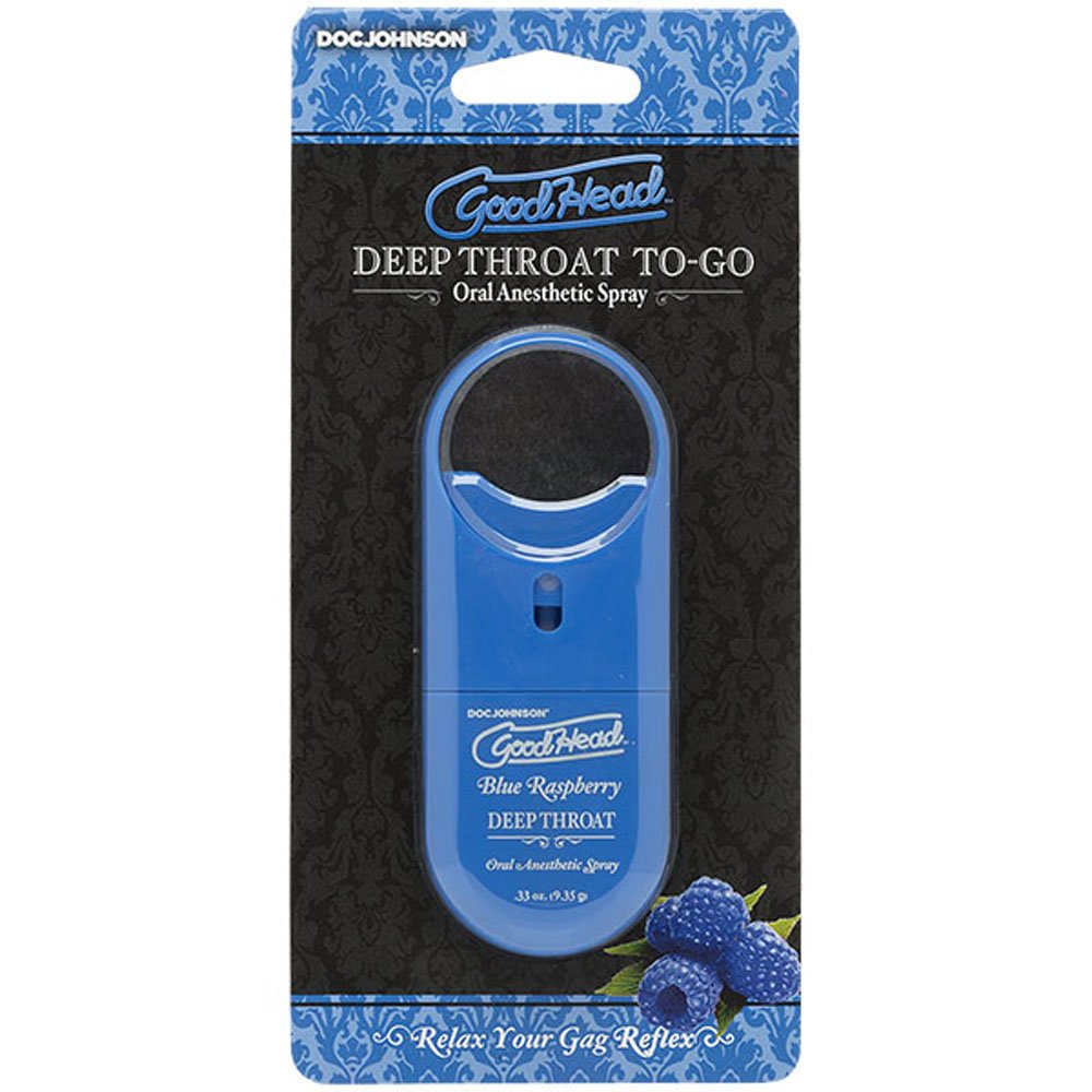 zZgXXOpdS9wP7vwoZtUIXAPXawtC36tP.jpg Goodhead - Deep Throat Spray to-Go - Blue Raspberry - .33 Oz. - Image 1