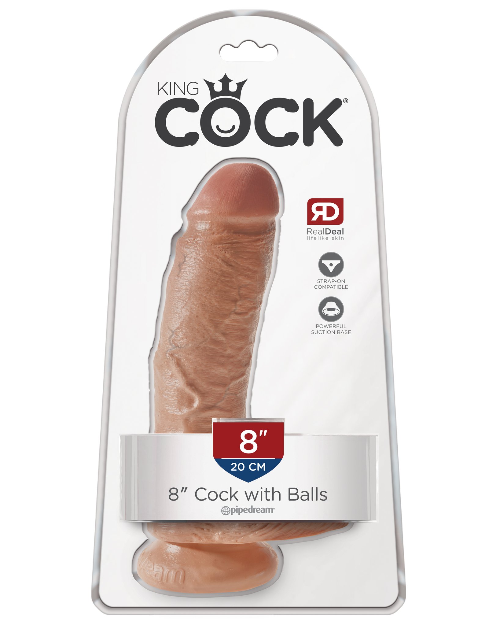 zd7Z4hP7YzU1h4h5cCoJlJl7Qg26vneb.jpg King Cock 8 Inch Cock With Balls - Tan - Image 1