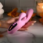 Push the Button G-Spot Clitoral Stimulation Vibrator – Pink - Image 3