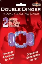 Double Dinger Vibrating Cock Ring – Purple