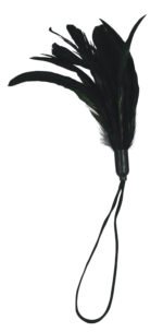 Pleasure Feather Black Feather Tickler with Wrist Cord - Image 2