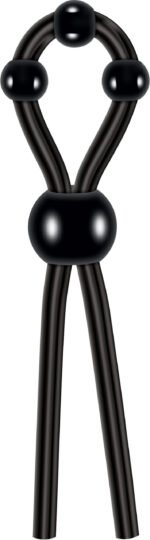 Ultimate Silicone Lasso Cock Ring – Black