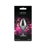 Rear Assets Silver Medium Anal Plug – Pink - Image 2